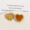 Pendientes pequeños transparentes cóncavos convexos con purpurina de cielo estrellado, horquilla para el pelo, parche de resina para carcasa de teléfono móvil, accesorios de joyería DIY