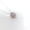 Pendientes de plata de ley S925 camelia conjunto pendientes colgantes 10-18 mm soporte vacío accesorios de perlas DIY outlet de fábrica