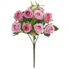 Amazon 10 oz Flores Artificiales Rosas Flores Falsas Materiales de Combinación para Ceremonia de Boda Ramo Decoración de Escritorio del Hogar Fotografía Camino