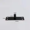 Mola de piso de porta de vidro, extensão do eixo superior, peça de hardware, acessórios de fixação de eixo fixo simples de aço inoxidável