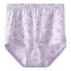 Calcinhas Caneladas 100% Algodão para Mulheres de Meia-Idade e Idosas, Cintura Alta, Modelagem Solta, Tamanhos Grandes, Atacado e Dropshipping de Roupa Íntima para Idosos