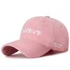 Gorra de béisbol con alfabeto inglés estilo retro americano de primavera para hombres y mujeres con un atractivo sombrero para el sol de parte superior suave.
