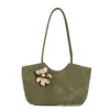 Bolsa Tote Grande com Textura de Tecido para Mulheres 2026 Nova Moda Versátil de Ombro Único para Axila Bolsa Simples Casual para o Dia a Dia