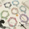 Pulsera Nueva de Cristal y Vidrio con Colgante de Flor y Hoja de Arce, Pulsera de Amistad para Mujer, Joyería Festiva, Venta al por Mayor para Atracciones Turísticas