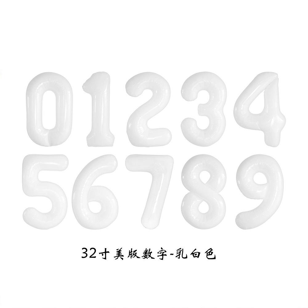 32寸美版数字-乳白色