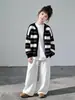 Suéter de punto para niños, nuevo estilo 2026, prenda exterior para niñas, colección de otoño, cárdigan para niños mayores, conjunto estilo coreano para niñas y adolescentes
