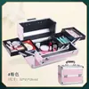 Maleta de maquiagem multicamadas, caixa de ferramentas multifuncional para tatuagem e nail art, maleta de alumínio portátil, moda coreana, vendas diretas da fábrica