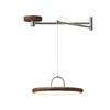 Lustre de Braço Articulado Estilo Medieval para Restaurante Deslocamento Móvel Mesa de Jantar Retro Proteção Ocular Estilo Wabi-Sabi Purui Lâmpada de Disco Voador