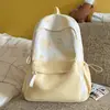 Mochila de lazo muy elegante estilo japonés, mochila escolar para estudiantes con graffiti fresca y linda, bolsa de viaje ligera y que reduce la carga
