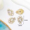 Prato de Flor com Pérolas e Strass Fivela de Diamante Cabeça Geométrica de Formato Especial Acessórios de Vestuário da Moda e Versáteis Acessórios de Joalheria Atacado
