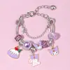 Pulsera de la Serie Sanrio Más Vendida Dibujos Animados Niñas Taobao Pulsera de Cristal para Mujer Joyería de Cuentas Regalos para Niños Venta al por Mayor