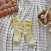 Meias Grossas Estilo Princesa Doce para Mulheres Outono e Inverno Fofas Meias de Pelúcia para Dormir Meias Quentes de Coral Fleece para Casa