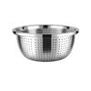 Bacia Grossa de Aço Inoxidável 304, Pote Multiúso para Temperos, Lavagem de Arroz, Lavagem de Verduras, Sovar Massa, Bacia para Salada, Peneira de Arroz, Bacia para Lavagem de Verduras com Logo