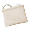 Estilhaços Cosméticos Portáteis Bolsa Bolsa Impermeável Couro PU Simples Mini Digital Bolsa Armazenamento de Escova Cosmética Bolsa Fone de Ouvido Bolsa