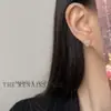 Pendientes Vintage Estilo Mediados de Siglo Corazón Flor Circonita Pequeños Retro Lujo Accesible Pendientes Franceses de Gama Alta
