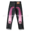 Jeans Lavados Retro Americanos Estilo Hip-Hop Callejero Estampados Pantalones de Pierna Recta 2026 Primavera y Otoño Nuevo Estilo Transfronterizo