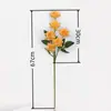 Flores de Rosa Artificiales, 6 Cabezas, Rosas Pequeñas de Esquina Atadas a Mano, Directo del Fabricante, para Decoraciones de Boda, Decoración de Hotel y Arreglos Florales para el Hogar