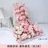 Decoraciones de boda de cascada de rosas, flores de cascada de seda para mesa de hotel, flores artificiales, arreglos florales, cascada de flores para cumpleaños