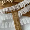 Branco plissado acessórios de renda jardim de infância cortina decorativa feita à mão diy cinto de renda de tecido diy