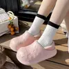 Bolsa con estampado de estrellas y zapatos de algodón impermeables para mujer, nuevo estilo otoño e invierno para uso en exteriores, antideslizantes, estilo pareja, pantuflas de algodón cálidas para el hogar, hombre