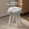 Silla de Maquillaje, Taburete de Manicura, Silla Giratoria con Respaldo para Celebridades de Internet en el Dormitorio, Tocador de Princesa, Lujo Ligero, Sensación de Alta Gama para Niñas