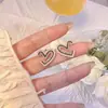 Pendientes cuadrados de aguja de plata 925 para mujer, ligeros, de lujo, pequeños, estilo Chanel, 2024, nuevos y elegantes, pendientes de amor.