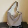 Bolso de Hombro para Mujer para la Escuela, Nuevo Otoño 2026 Moda Casual a Cuadros, Bolso Cruzado Tipo Dumpling de Gran Capacidad