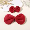 Otoño e Invierno Nueva Tela Accesorios para el Cabello Hechos a Mano Material de Lazo Rojo de Año Nuevo Zapatos y Calcetines de Tela DIY Accesorios de Decoración para Ropa