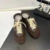 Versión de Piel de Vaca de los Zapatos Forrest Gump de Altura Interior Aumentada para Mujer, Nuevos Zapatos Versátiles con Cordones para Entrenamiento Moral, Zapatos Deportivos Casuales Retro de Cuero Genuino con Suela Plana