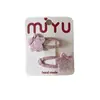 Brillo Versátil Rosa Estrella Niños Hueco Flequillo Pinza Bb Niña Lazo Dulce Pinza Lateral