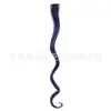 Pieza de Peluca Extensiones de Cabello con Clip Europeas y Americanas Cabello Largo Rizado Extensiones de Cabello de Colores Fibra Química Peluca de Cabello Rizado de Una Pieza Dropshipping