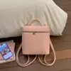 Bolso de Mano Sencillo para Mujer 2026 Nuevo Modelo Estilo Nicho de Alta Gama con Patrón de Lichi, Bolso Cruzado de Hombro Único, Mochila Elegante para Salir