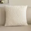 Almofada de Sofá de Pelúcia de Algodão Cor Sólida Transfronteiriça Almofada de Sofá Minimalista Moderna Decoração de Sala de Estar Almofada de Cabeceira