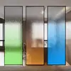 Tela de Vidro com Ondas d'Água para Entrada de Sala de Estar Gradiente Tela de Divisória de Vidro para Banheiro de Hotel de Luxo Estilo Moderno