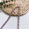 Cinturón de terciopelo colorido tejido a mano, cadena de aluminio, accesorios de cadena para ropa DIY, cadena para cintura, bolso de hombro, funda de teléfono