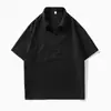 Camisa de Trabajo de Media Cremallera Personalizada con Logo de Fabricante, Camisa de Trabajo con Estampado, Camisa Holgada de Manga Corta, Uniforme de Equipo, DIY
