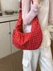 Bolsa Casual de Grande Capacidade para Mulheres 2026 Nova Moda Bolinhas Bolsa de Ombro para o Dia a Dia Simples Crossbody Bolsa Dumpling