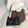 Bolso de axila con patrón de cocodrilo 2023 nuevo bolso de hombro para mujer bolso de dos piezas bolso para niña venta al por mayor transfronteriza