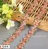 Estoque disponível de passamanaria de renda colorida solúvel em água de 2,5 cm para acessórios de cabelo DIY, colares, pulseiras e acessórios de vestuário