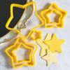 Amor 3D estrella de cinco puntas flor cortador molde set galleta pastel azúcar fruta horneado DIY