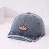 Gorra de Béisbol de Mezclilla Suave para Bebé Estilo Japonés y Coreano Letra Simple Moda Todo Fósforo Gorro Infantil Comercio Exterior T689