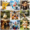 Esculturas de Fibra de Vidrio de Personajes de Anime de Fábrica, Adornos de Dibujos Animados de Personajes de Anime, Decoraciones para Exhibición en Tiendas de Centros Comerciales, Hecho a Medida Según Sus Dibujos