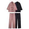 Roupas Europeias e Americanas Transfronteiriças Primavera 2025 Novo Conjunto Jaqueta 4387130 + Calça Wide Leg 4387030