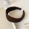 Diadema plisada de lunares estilo universitario coreano, simple y que aumenta la altura, diadema de ala ancha, pinza para el pelo, accesorio para el cabello de alta gama