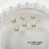 Nuevo Versátil Francés Mariposa Arte de Uñas Accesorios de Pedrería Estilo Coreano Color Sólido Alta Calidad Mariposa Pedrería Material para Uñas Venta al por Mayor