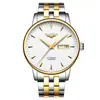 Guanqin 16058 Relógio de Pulso Fashion Luminoso com Calendário Masculino Recortado Totalmente Automático Mecânico Marca Relógio à Prova d'Água