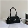 Bolsa de ombro retrô casual transfronteiriça para mulheres, nova versão coreana inverno 2025, bolsa de ombro estilo minimalista niche ins