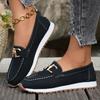Zapatos Deportivos Casuales de Suela Gruesa 2025, Zapatos Casuales para Mujer de Comercio Exterior con Cadena Metálica, Nuevo Estilo de Verano, Zapatos de Salón Individuales para Mujer de Talla Grande de Comercio Exterior