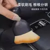 Cepillo de Felpa para Limpieza de Interiores de Coche, Cepillo de Detalle, Cepillo para Rejillas de Aire Acondicionado, Cepillo Suave para Ranuras de Coche, Cepillo para Limpieza de Interiores de Coche