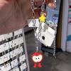 Solo Queda Una Mordida ~ Collar de Núcleo de Manzana Lindo con Cuentas, Cadena para Clavícula Linda e Interesante, Nicho Infantil y Versátil, Chica Dulce